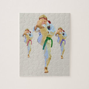 Karate Kicking Puzzle Legpuzzel