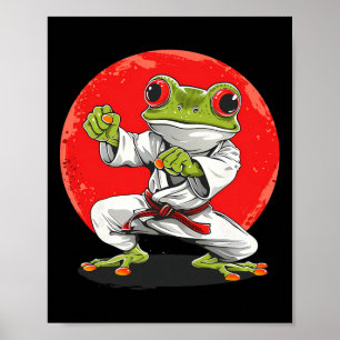 Karate Kikker Martial Arts Judo Pad Kung Fu Kikker Poster