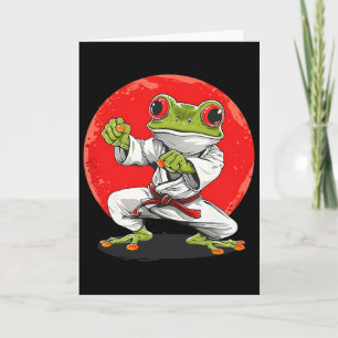 Karate Kikker Vechtkunst Judo Pad Kung Fu Kikker K Kaart