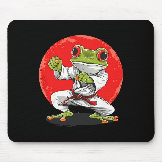 Karate Kikker Vechtkunst Judo Pad Kung Fu Kikker K Muismat (Voorkant)