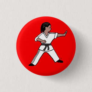 Karate Kind 1 pinback-knop Ronde Button 3,2 Cm