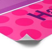 Karate Kind Girl Paarse Rays Poster Paarse gordel (Hoek)