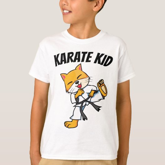 KARATE KIND KINDER CAT T-SHIRTS (Voorkant)