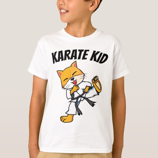 KARATE KIND KINDER CAT T-SHIRTS (Voorkant)
