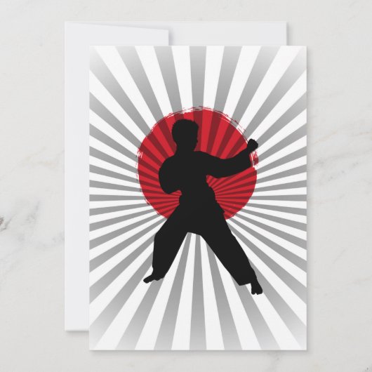 Karate Kind Martial Arts Cobra Kai Kaart (Achterkant)