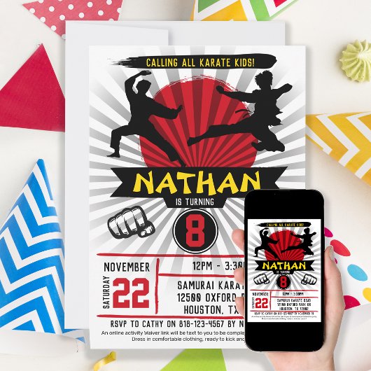 Karate Kind Martial Arts Cobra Kai Kaart