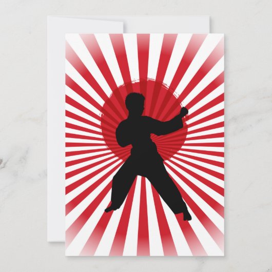 Karate Kind Martial Arts Cobra Kai Kaart (Achterkant)