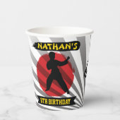 Karate Kind Martial Arts Cobra Kai Papieren Bekers (Voorkant)