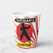 Karate Kind Martial Arts Cobra Kai Papieren Bekers (Voorkant)