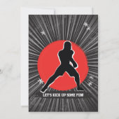 Karate Kind Ninja Martial Arts Verjaardagsfeest Kaart (Achterkant)