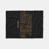 Karate Kind - Veeg het been Fleece Deken (Voorkant (Horizontaal))