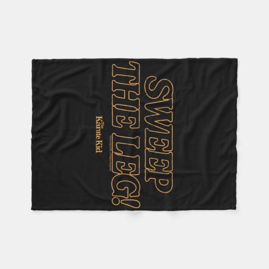 Karate Kind - Veeg het been Fleece Deken (Voorkant (Horizontaal))