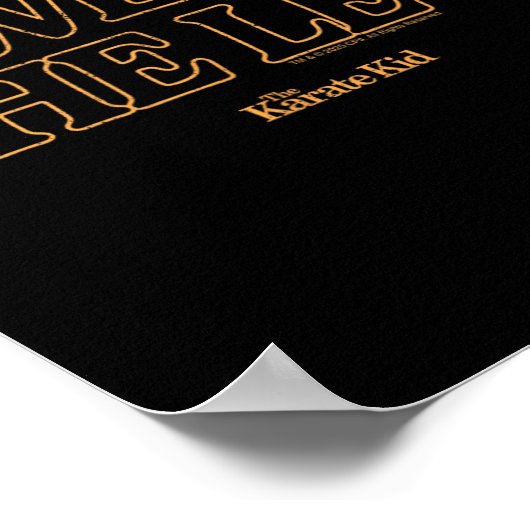 Karate Kind - Veeg het been Poster (Hoek)