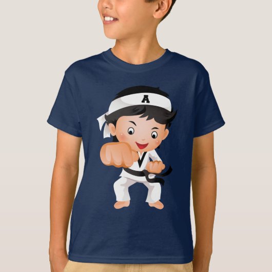 Karate Kinder Dark Tee Shirt (Voorkant)