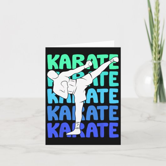Karate Kinder jongens Kaart (Voorkant)