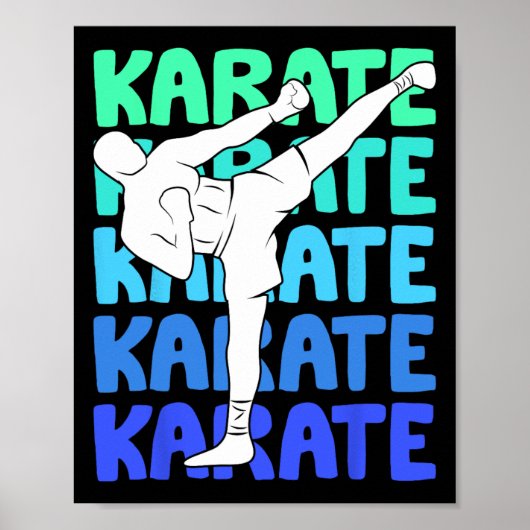Karate Kinder jongens Poster (Voorkant)