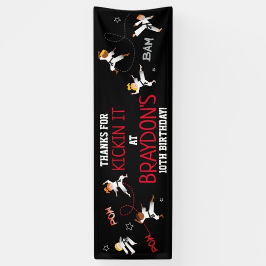 Karate Kinder Kinderdagverblijf Banner (Verticaal)