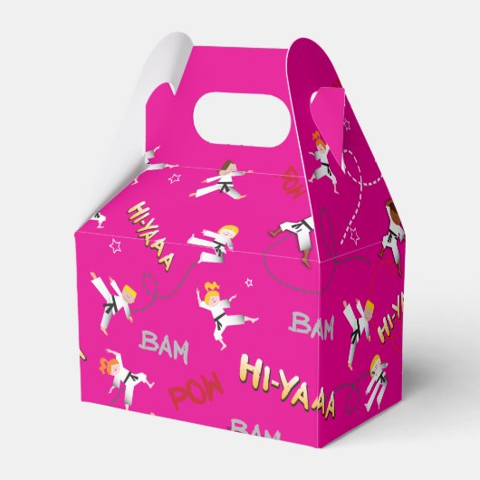 Karate Kinder Kinderen op zaterdag Bedankdoosjes (Achterkant)