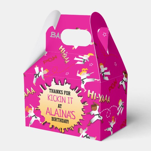 Karate Kinder Kinderen op zaterdag Bedankdoosjes (Voorkant Zijde)