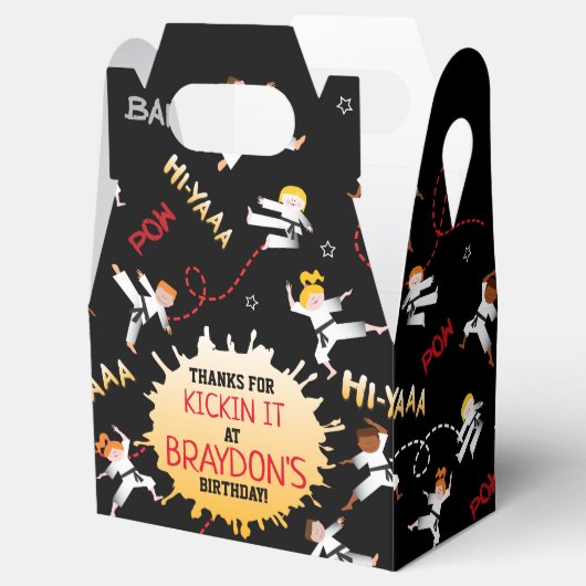 Karate Kinder Kinderen op zaterdag Bedankdoosjes (Geopend)