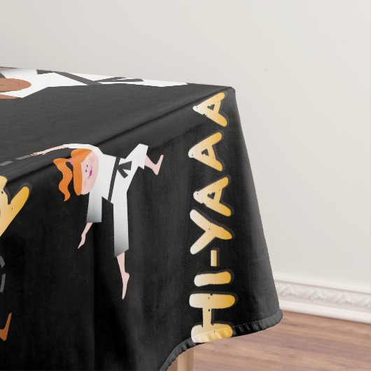 Karate Kinder Kinderen op zaterdag Tafelkleed (Voorbeeld)