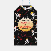 Karate Kinder Taekwondo Kinderdagfeest Cadeaulabel (Voorkant)