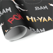 Karate Kinder Taekwondo Kinderdagfeest Cadeaupapier (Rol Hoek)