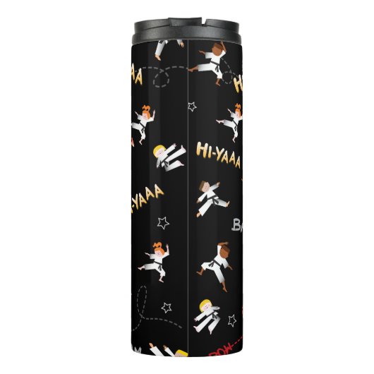 Karate Kinder Taekwondo Kinderdagfeest Thermosbeker (Achterkant)