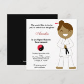 Karate Kinder Toernooi Kaart (Voorkant / Achterkant)