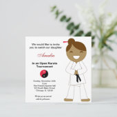 Karate Kinder Toernooi Kaart (Staand voorkant)