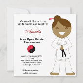 Karate Kinder Toernooi Kaart (Voorkant)