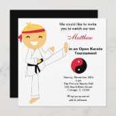 Karate Kinder Toernooi Kaart (Voorkant / Achterkant)