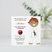 Karate Kinder toernooi Kaart (Staand voorkant)