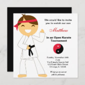 Karate Kinder Toernooi Kaart (Voorkant / Achterkant)