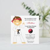 Karate Kinder Toernooi Kaart (Staand voorkant)