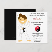Karate Kinder Toernooi Kaart (Voorkant / Achterkant)