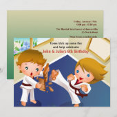 Karate Kinder uitnodiging (Voorkant / Achterkant)