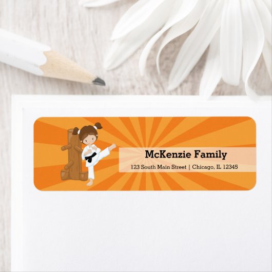 Karate kinderen etiket (Insitu)