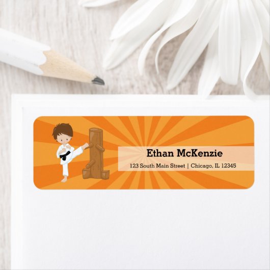 Karate kinderen etiket (Insitu)