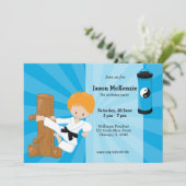 Karate Kinderen Kaart (Staand voorkant)