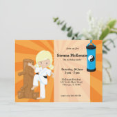 Karate Kinderen Kaart (Staand voorkant)