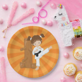 Karate Kinderen Papieren Bordje (Feest)