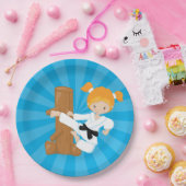 Karate Kinderen Papieren Bordje (Feest)