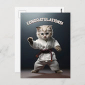 Karate Kitten Briefkaart (Voorkant / Achterkant)