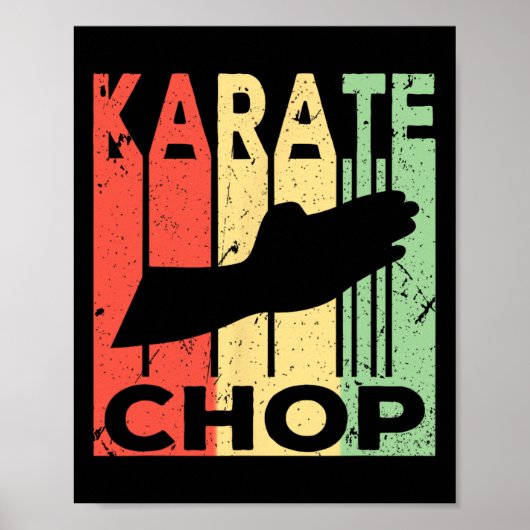 Karate Klap Vintage Poster (Voorkant)