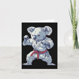 Karate Koala Motief Taekwondo Jiu-Jitsu MMA Kaart