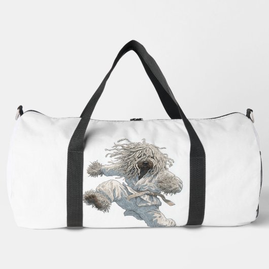 Karate Komondor � Fluffy Vecht Hond Plunjezak (Voorkant)