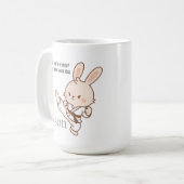Karate Konijn Koffiemok  (Voorkant links)