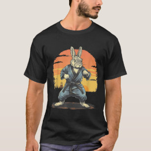 Karate Konijn Motief Taekwondo Jiu-Jitsu MMA Schat T-shirt