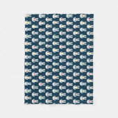 Karate kostuums patroon, Japanse vechtsporten Fleece Deken (Voorkant)